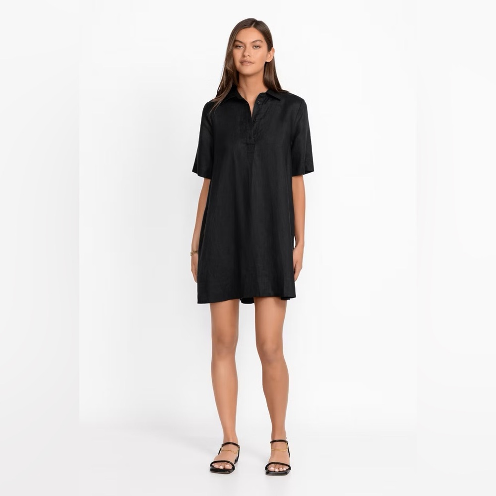 Johnny Was Calme linen polo shirt dress size small